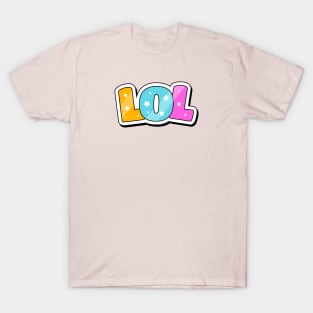 LOL Text Design T-Shirt